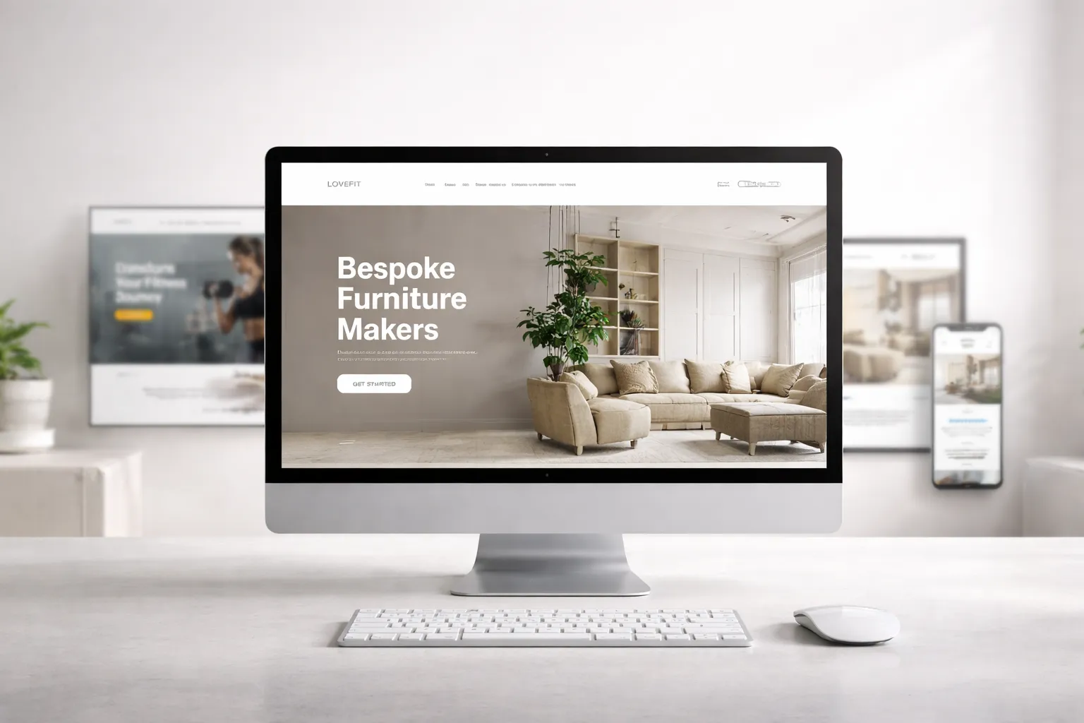 Interface concepts for a modern website
